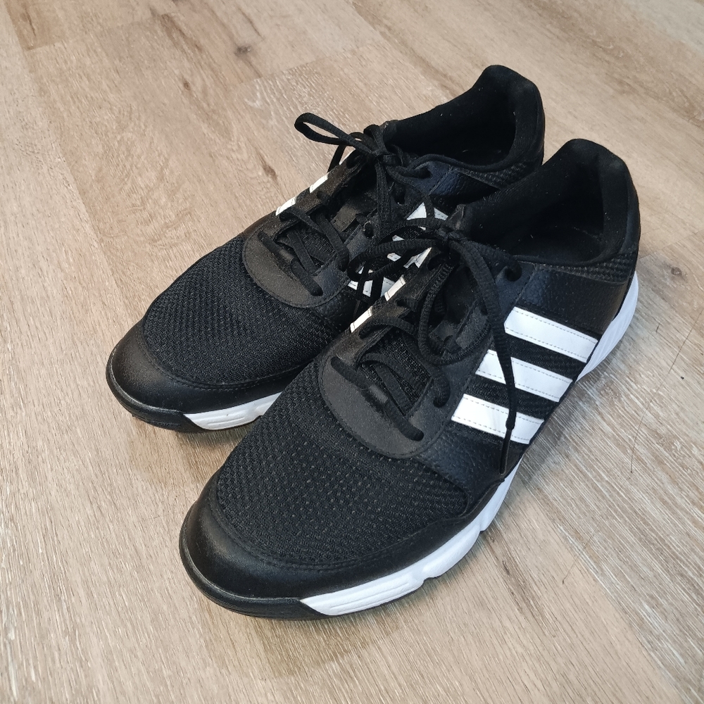 Adidas Men's Black Mesh Athletic Shoes 10.5